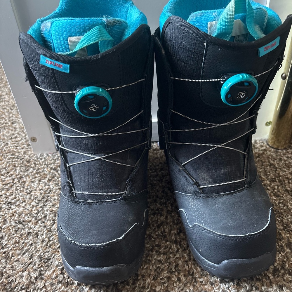 Burton Kids 7 Youth Imprint Zipline Boa Snowboarding Boots